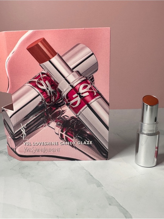 Yves Saint Laurent Other - Yves Saint Laurent LoveShine Candy Glaze Lipstick - Pink/Brown Shade TRAVEL SIZE